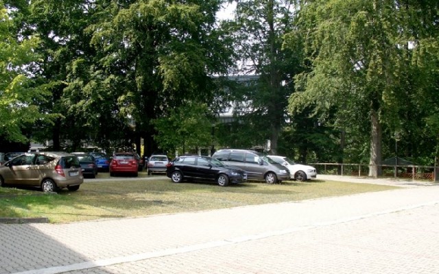 Der Parkplatz in Annaberg-Buchholz